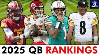 2025 NFL QB Rankings For All 32 Projected Starters