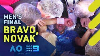 Djokovic overcome with emotion after historic Australian Open title | Wide World of Sports