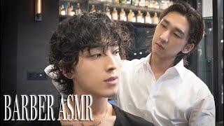 ASMR BARBER- Do you like men with long hair? How to cut a hippie perm 장발 남자 좋아해? 히피펌 커트방법