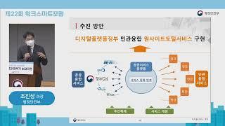 디지털서비스 개방으로 민관 융합 원스톱 서비스 / 행정안전부 (제22회 워크스마트포럼)