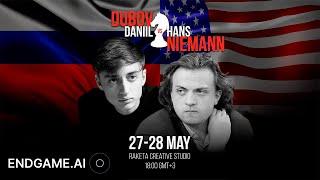 HANS NIEMANN VS DANIIL DUBOV. REMATCH. LIVE on ENDGAME.AI