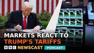 How have global markets responded to Donald Trump's tariffs announcement? | BBC Newscast