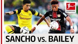 Jadon Sancho vs. Leon Bailey - Speed, Skills & Goals