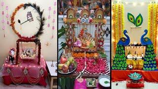 30+ Krishna Janmashtami Decoration ideas at Home/Janmashtami Jhanki Decoration