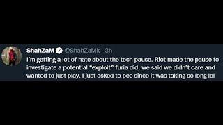 ShahZaM Getting a lot of Hate about the Tech Pause