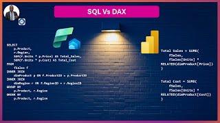 SQL Vs DAX: Calculating Total Sales & COGS using SQL and DAX