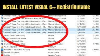 How to Download & Install Visual C++ Redistributable in Windows 11/10 (2023 Latest)