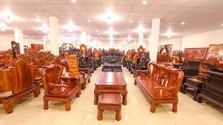 ĐỒ GỖ ĐỒNG KỴ: TOÀN CẢNH KHU TRƯNG BÀY ĐỒ GỖ 10.000M2 LỚN NHẤT NHÌ ĐỒNG KỴ