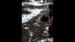 joseph falling off sled