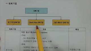 기술사 - DB - 회복기법