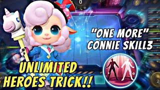 Unlimited Heroes Trick Connie Skill 3 "One More" !! Magic Chess Mobile Legends.