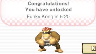 Mario Kart Wii - Unlock Funky Kong% in 5:20 (Tied 4th WW)