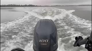 2024 100hp Yamaha 4 stroke outboard at half throttle #yamaha #outboards