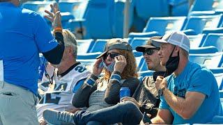 Panthers' fans are welcomed back to Bank of America Stadium for the first this season