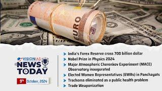 News Today | Daily Current Affairs | 9th October, 2024