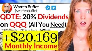 20% Dividend ETF on the QQQ changes EVERYTHING (QDTE)