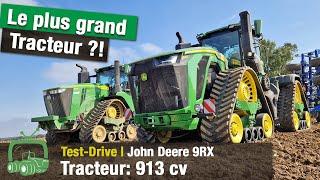 Test-Drive John Deere 9RX 830 | 913 cv max. | Cultivateur Köckerling 9 m | Gros tracteur 9RX