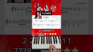 FLOWER_JISOO piano tutorial 꽃 _지수 피아노