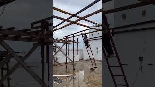 Covering Open Roof-top Design with steel bars