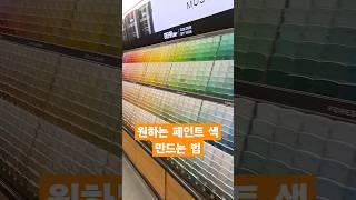 페인트 색 골라서 만드는 법. 홈디포 로우스 로나 캐네디언타이어 다 똑같아요