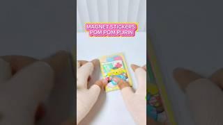 Magnet Sticker Pom Pom Purin and Cinnamoroll #sanrio #sticker #toys #shorts #youtubeshorts #cute