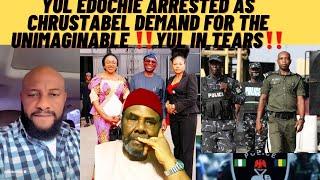 Kasala yul edochie in tears as christabel his side chic baby mama arrest him as yul do this to her‼️