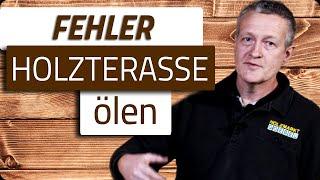 Holzterrasse ölen - Vermeiden Sie diese Fehler | Holzmarkt Goebel