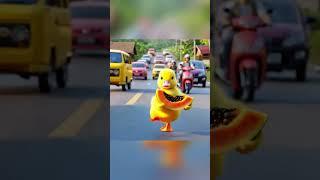 The duckling dropped his papaya #shorts   #animation   #duck