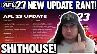 AFL 23 RANT!!! | BIG ANT UPDATE DESIGNED TO SCREW ME!!!