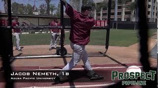 Jacob Nemeth, 1b, Azusa Pacific University, Swing Mechanics at 240 FPS