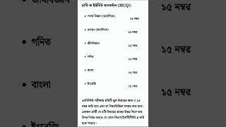 ঢাকা বিশ্ববিদ্যালয়ের ক ইউনিট অর্থাৎ বিজ্ঞান বিভাগের প্রশ্নের মানবন্টন ২০২৩.Dhaka University question