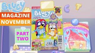 Bluey Magazine November Issue Part 2  | Bluey Books & Crafts | Disney Jr | ABC Kids