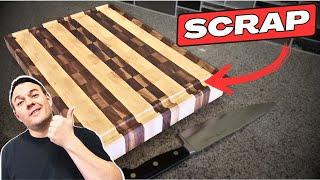 Epic End Grain Cutting Board from Scrap Wood