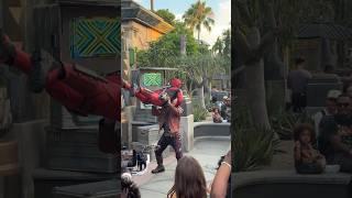 STARLORD CATCHES DEADPOOL at Disney California Adventure Park