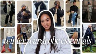 WINTER WARDROBE ESSENTIALS 2024 + Where to buy them (Layers, Accessories, Jackets, Sweaters, More)