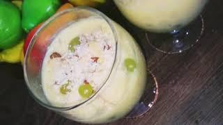 Mixed fruit custard recipe  || Fruits delight || By ayesha ka jahan