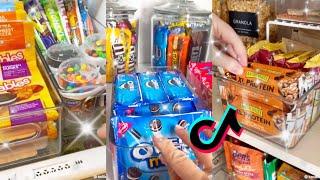 pantry fridge refill and restock tiktok compilation 