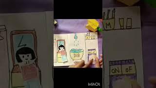 paper doll house #diy #shorts #doll #ytshorts