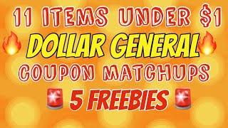 Dollar General This Week5 FREE ITEMS11 ITEMS UNDER $1MONEYMAKER ‍️‍️