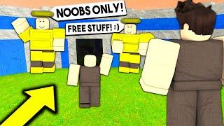 GOD TRIBE Only Lets NOOBs In.. So I Went UNDERCOVER! (Roblox Booga Booga)