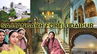 Sajjangarh fort️|| with Gulisha family || #sajjangarh #udaipur #rajasthan #travel #tour