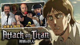 First time watching Attack on Titan reaction episodes 3x19 & 3x20 (DUB)