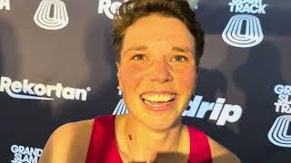 Nikki Hiltz Reacts to 2nd Place Overall in Kingston Grand Slam Track Short Distance