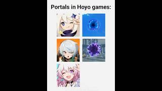 Portals in Hoyo games #memes #honkaistarrail #YouTubeCreatorCommunity