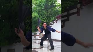 用武术的方式为大运会加油#耍成都的N种方式 #EnjoyChengdu #功夫扇 #武术