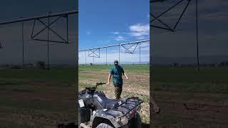 Checking the Nozzles   4K #centerpivot #irrigationsystem #irrigation #farmlife #farmequipment