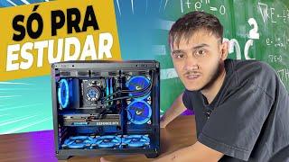 Ele montou esse PC só pra ESTUDAR 