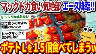 【2ch面白いスレ】ワイドカ食い気絶部エース、マックのポテトLを15個も食べてしまうｗｗ