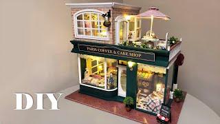 DIY Miniature Dollhouse Crafts Coffee Journey Café de Paris Relaxing Satisfying Video