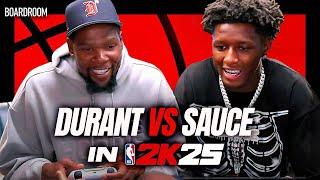 Kevin Durant VS Sauce Gardner BATTLE In NBA2K25! | Boardroom Talks